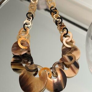 Horn necklace   16-18”